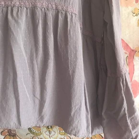 Como Vintage Swiss Dot Blouse W/ Bell Sleeve - Picture 4 of 8